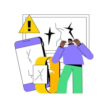Defective product abstract concept vector illustration. Stock Illustration