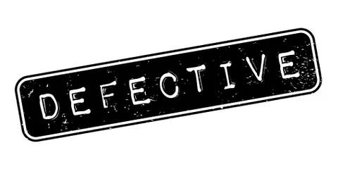 Defective rubber stamp Stock Illustration
