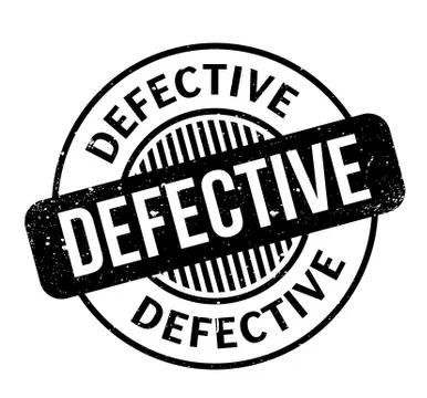 Defective rubber stamp Stock Illustration