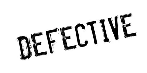 Defective rubber stamp Stock Illustration