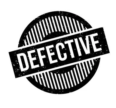 Defective rubber stamp Stock Illustration