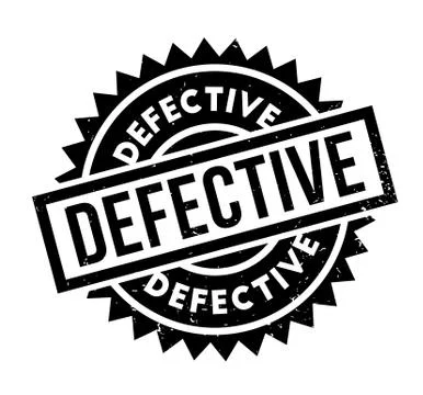 Defective rubber stamp Stock Illustration