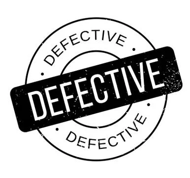 Defective rubber stamp Stock Illustration