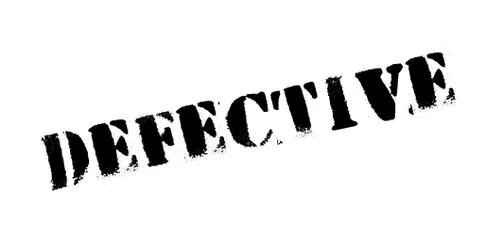 Defective rubber stamp Stock Illustration