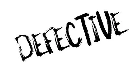 Defective rubber stamp Stock Illustration