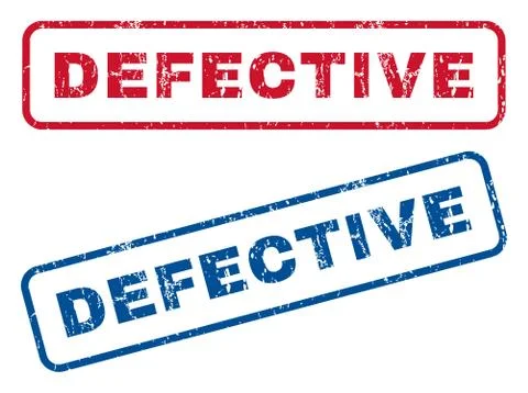 Defective Rubber Stamps Stock Illustration