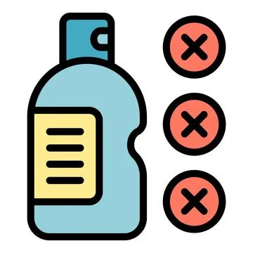 Defective spray icon vector flat Stock Illustration