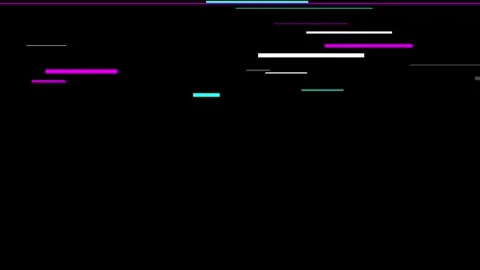 Defects and interference. Black screen background with digital interference Vidéo 340542633