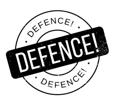Defence rubber stamp Stock Illustration