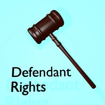 Defendant Rights concept Stock Illustration