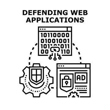 Defending web applications with secure backend code 库存插图
