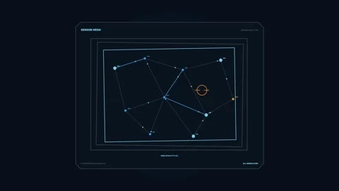 Defense Border Surveillance Dashboard Seamless Loop Stock Footage 342223488