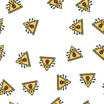 Defense data base vector seamless pattern Stock Illustration