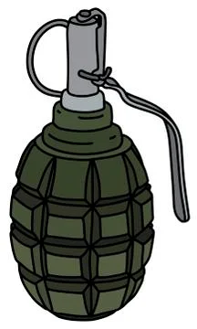 The defense hand grenade Stock Illustration