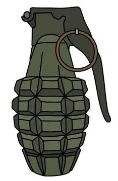 The defense hand grenade Stock Illustration