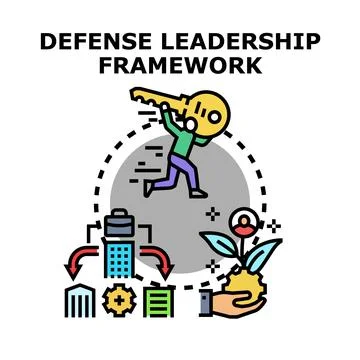 Defense leadership framework developing strategic management process イラスト素材