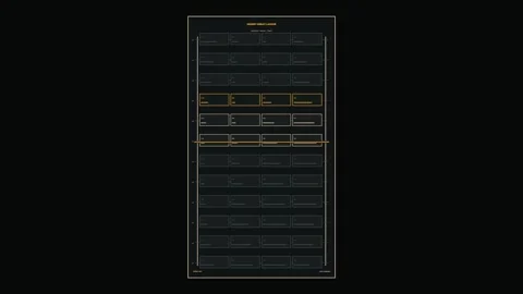 Defense Operations Data Visualization HUD Seamless Loop Stock Footage 342240593