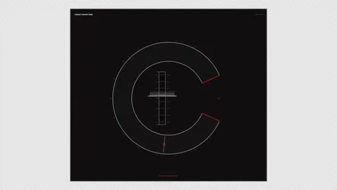 Defense Operations Planning Targeting HUD Seamless Loop Stock Footage 342241306