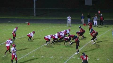 Defense Sacks Quarterback Stock Footage 8662971