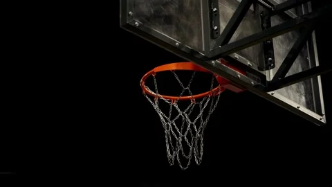 Defensive Hands Blocking Basketball Shot at Hoop Close-Up Action 스톡 동영상 335791930