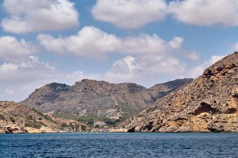 Defensive structures in the vicinity of Cartagena, Spain. Fortifications, a fort Foto stock