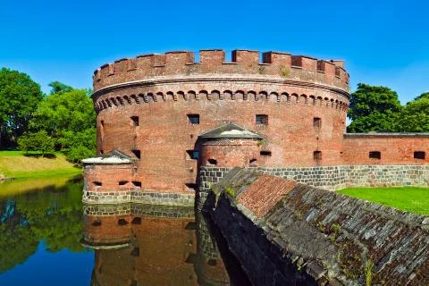 Defensive tower Dohna. Kaliningrad (formerly Koenigsberg), Russia Stock Photos