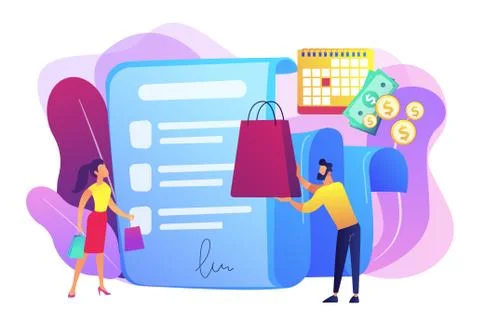 Deferment of payment concept vector illustration Ilustração Stock