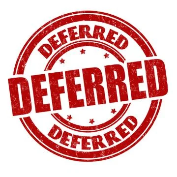 Deferred grunge rubber stamp Stock Illustration