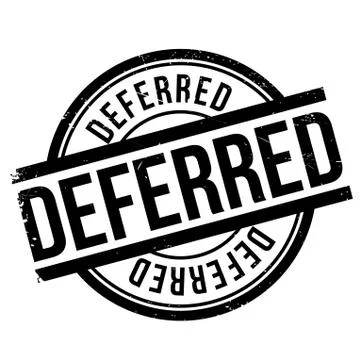 Deferred stamp Stock Illustration