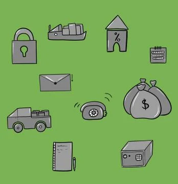 Defferent icons Stock Illustration