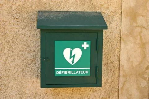Defibrillator Box Stock Photos