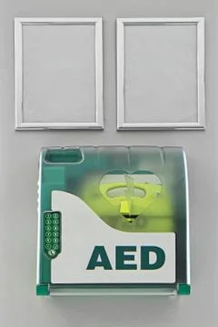 Defibrillator in box Stock Photos