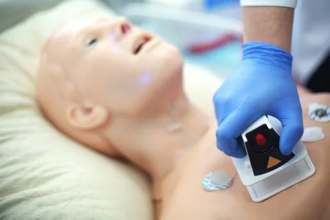 Defibrillator closeup Stock Photos
