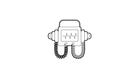 Defibrillator icon animation Stock Footage 161039077