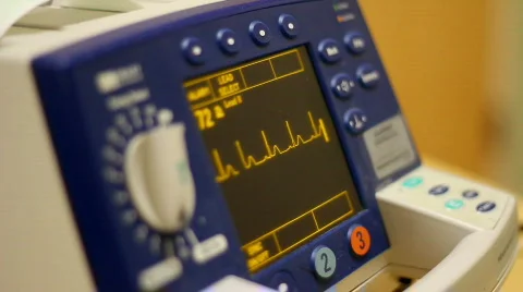 Defibrillator Machine Detail Stock Footage 831934