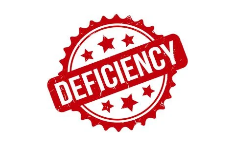 Deficiency Rubber Stamp Seal Vector Stock Illustration