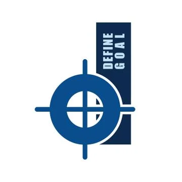 Define goal Illustrazione stock