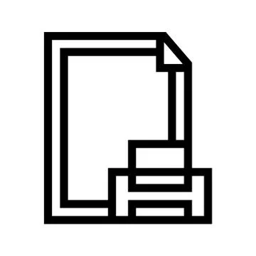 Define Print Area Icon Stock Illustration
