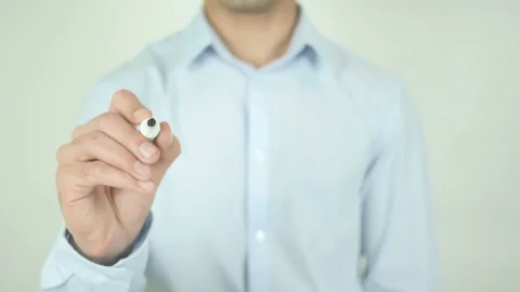 Define Your Target Audience, Writing On Transparent Screen Stock Footage 69714150