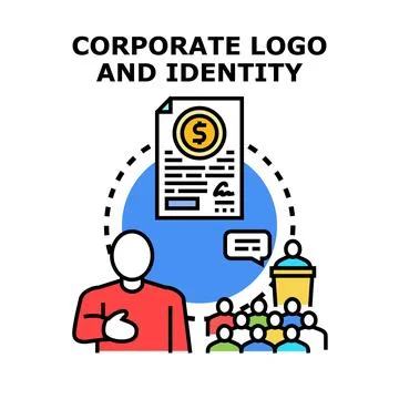Defining corporate identity, developing brand strategy, establishing busine.. 库存插图