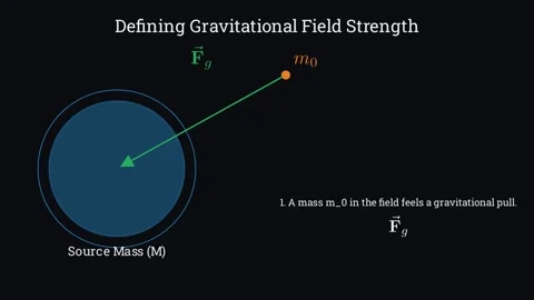 Defining gravitational field Vídeo Stock 335190502