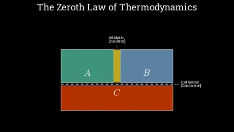 Defining the zeroth law of thermodynamics Vídeos de archivo 336118857