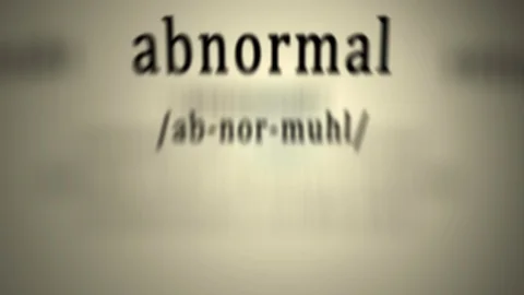 Definition: Abnormal Stock Footage 113815646