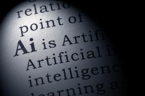 Definition of Ai 스톡 사진