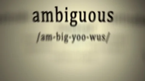 ambiguous definition