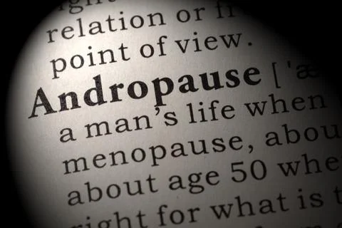 Definition of Andropause 스톡 사진