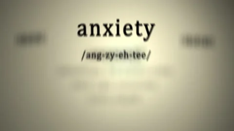 Definition: Anxiety Video stock 138447255