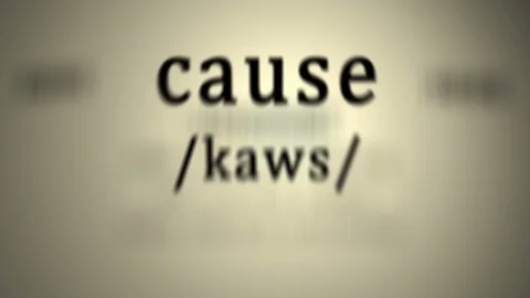 Definition: Cause  Stock Footage 89985661