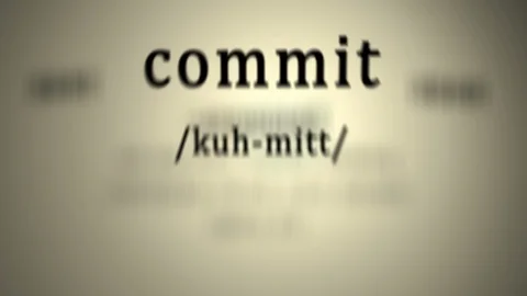 Definition: Commit Video stock 94823163