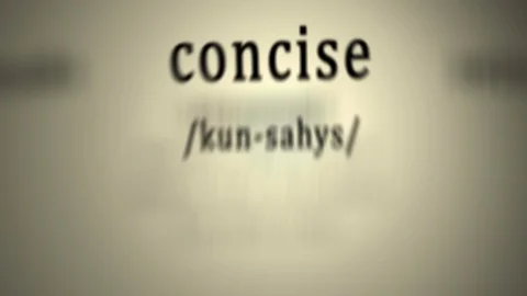 Definition: Concise Stock Footage 115356939